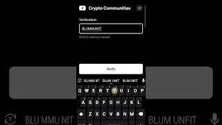 Blum  verify code,crypto communities.