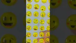 Review Smiley Emojis Stickers 😎😍 Price 10 Rupees One Pack ❣️🤑 #shorts
