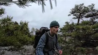 Wild Camping Alone & Fishing on Remote Island in Sweden