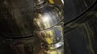 black wood turning art #shorts #shortsvideo #wood #woodturning #woodworkingart