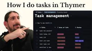 Настройка сбора задач Thymer (простой сбор)