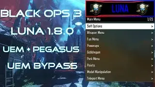 2024 BO3 ONLINE Zombies Mod Menu LUNA 1.8.0 | PEGASUS