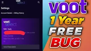 Voot 1 Year premium Subscription at Only Rs. 1 || Loot Lo Guys