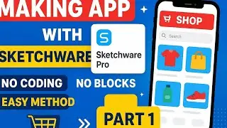 👉 Make Shopping App in Sketchware Pro | No Coding, No Blocks | Easy Method (Part 1)