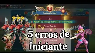 5 erros comuns de iniciante fazendo conta trap #lordsmobile #lordsmobiletrap