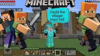 I build a villager town hall | Mine craft part-#7