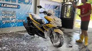 Cuci Aerox Kuning Lewane Steam - Lewane Tv Jadi Kang Cuci Motor ✅