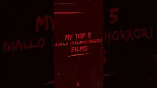 My Top 5 Giallo (Italian Horror) Films