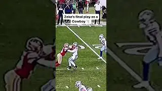 Zeke Elliott&rsquo;s final play as a Cowboy wasn&rsquo;t ideal 😬 #49ers