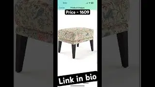 RECTART Ottoman Stool for Living Room | Pouffes for Sitting Printed Ottoman |