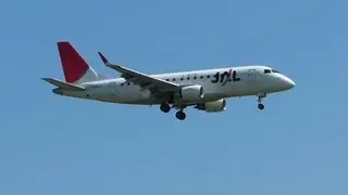 JA212J JAL J-AIR Embraer ERJ-170 Landing : Sendai Airport