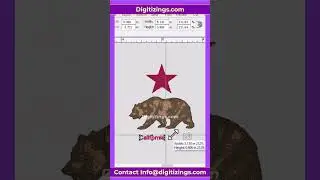 California Logo Digitizing Auto | #digitizing @digitizingsUSA  California Symbol Digitized