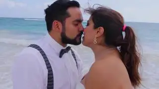 Trash the Dress Pau y Ro beach