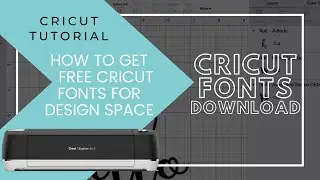 How to download free fonts to Cricut Design Space