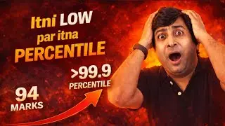 So many percentiles for so few marks 🔥 | Marks vs Percentile JEE Main | GB Sir