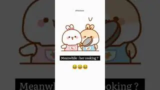 Funny cartoon couple status 😅😂/couple goals #tujibunny#funnycartoon#shorts