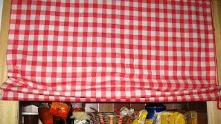 Tende a pacchetto per armadio a muro cucina Riciclando stoffa - tutorial - fai da te