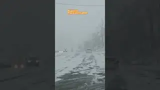 Сильнейший снег и метель во Владивостоке #БлогВладивосток домой не смог вернуться на авто