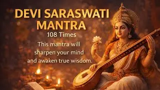 Boost Memory, Focus & Wisdom | Powerful Saraswati Mantra Meditation 108 Times