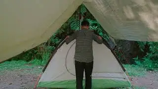 GEERTOP 17 &times; 10 ft Large Camping Tent Tarp - 5 mins Setup
