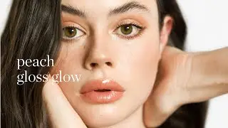 Glossy & Glowy Natural Peach Makeup
