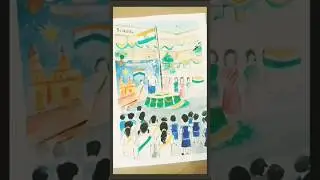 Easy republic day drawing for  competition 😊😊#shorts #viral #art #for competition