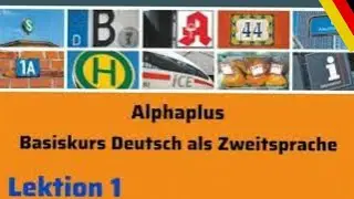 Alpha plus Buch Basiskurs Deutsch als Zweitsprache  Lektion 1 🇩🇪