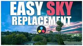 Easy SKY REPLACEMENT in Davinci Resolve 18