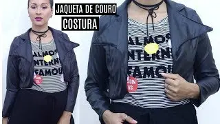 DIY-JAQUETA DE COURO FORRADA COSTURA|DAYSE COSTA