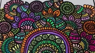 Mandala artwith colour version#art #shorts#fyp#viral#trending#painting #
