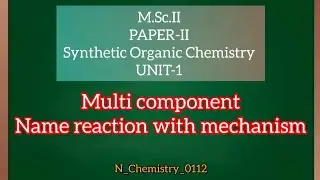 Biginelli Synthesis Reaction || Multi component Reaction || Reaction || Mechanism|| Statement||
