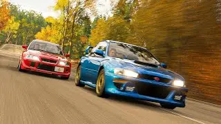 Evo's are red, Subaru's are blue - Stututu