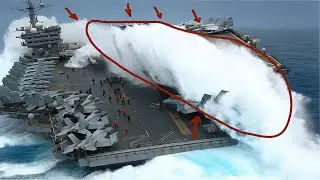 50 Speed SHIPS Crash Sinking MONSTER WAVES In Storm