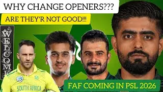 WHY! BABAR AND RIZWAN DROPEED? FROM OPENING SPOT ,FAF COMING IN #PSL