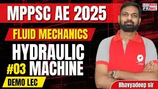 MPPSC AE 2025| Hydraulic Machines Lec-03| Riddhi Siddhi Batch| #navigateprime #mppscae #mppsc2025