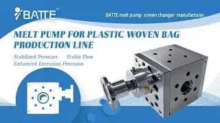 Melt pump for plastic woven bag production line   sale@meltpump.com  WhatsApp:  +86 158 38331071