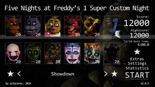 Five Nights at Freddy's 1 Super Custom Night - Showdown