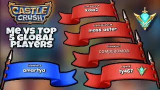 Me Versus Top 5 Global Players | A.V.S gaming videos | Castle Crush