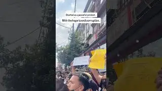 Genz Protest Nepal to end corruption. Peaceful protest turned to bullets then anger turned into fire