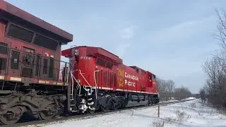 CP 8170, CP 9829 & CP 8847 leaving Coldwater, ON