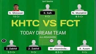 KHTC VS FCT Today dream 11 team