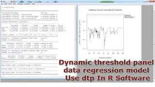 Dynamic threshold panel data regression model Use dtp With (In) R Software