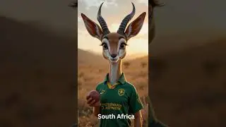 Australia vs South Africa&hellip; As Adorable Animals Playing Cricket 🏏💚#shorts #wtcfinalhighlights  #wtc