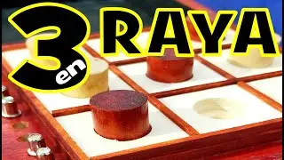 3 en raya de lujo guardado en una caja de madera
