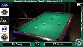 Jin Gong vs. EZ Laster - FINAL, Nov 2016 Megabucks Amateur Pool League
