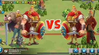 Alexander/Sun Tzu vs Alexander/Bjorn - no equip - Rise of Kingdoms RoK