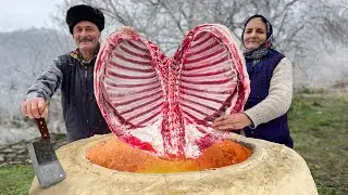 Целый Бараньи Ребрышки Зажаренные в Тандыре! Невероятно Хрустящий вкус