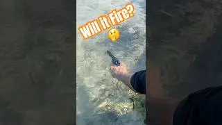 Will it Fire? 30Bore Pistol Underwater Test #underwatershooting #trending #laserpistol #muzzledevice