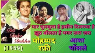 यार चुलबुला है, हसीन दिलरुबा है | Mohammad Rafi and Asha Bhosle | Dil Deke Dekho (1959) | Karaoke