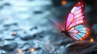Relaxing Piano Music with Soft Water and Butterflies for Inner Peace